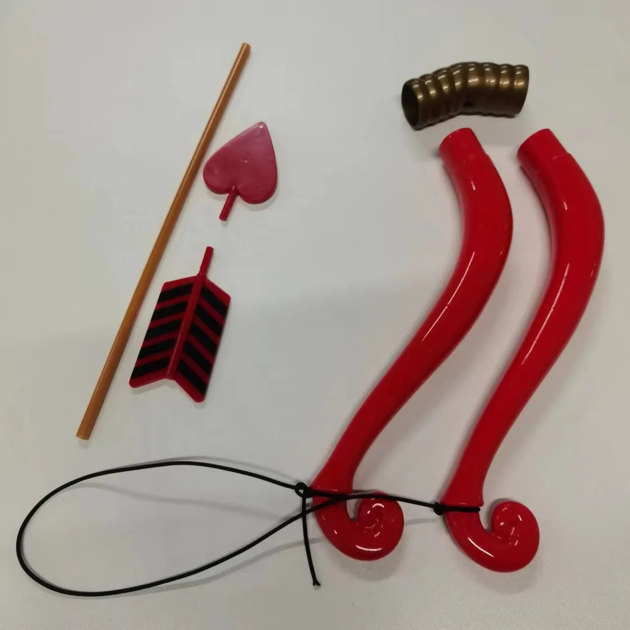 Set di accessori per costumi da fata del diavolo carino - Fascia per spada da cupido con fiocco rosso per giochi di ruolo di Halloween per la fotografia sul palco