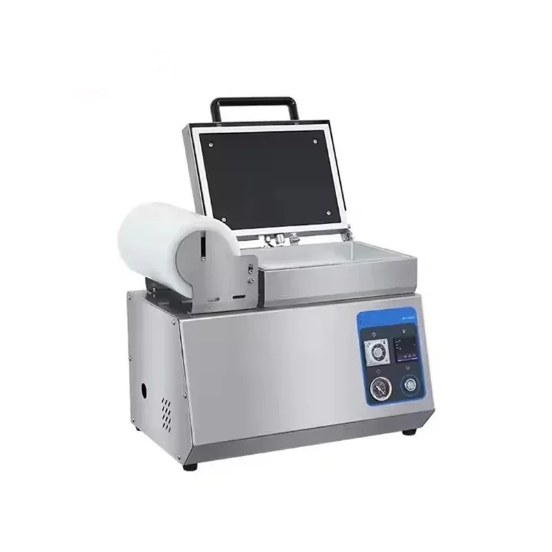 

【Popular】Manual Skin Pack Tray Sealer Table Meat Map Tray Sealers Vacuum Film Skin Thermoforming Packaging Sealing Machine