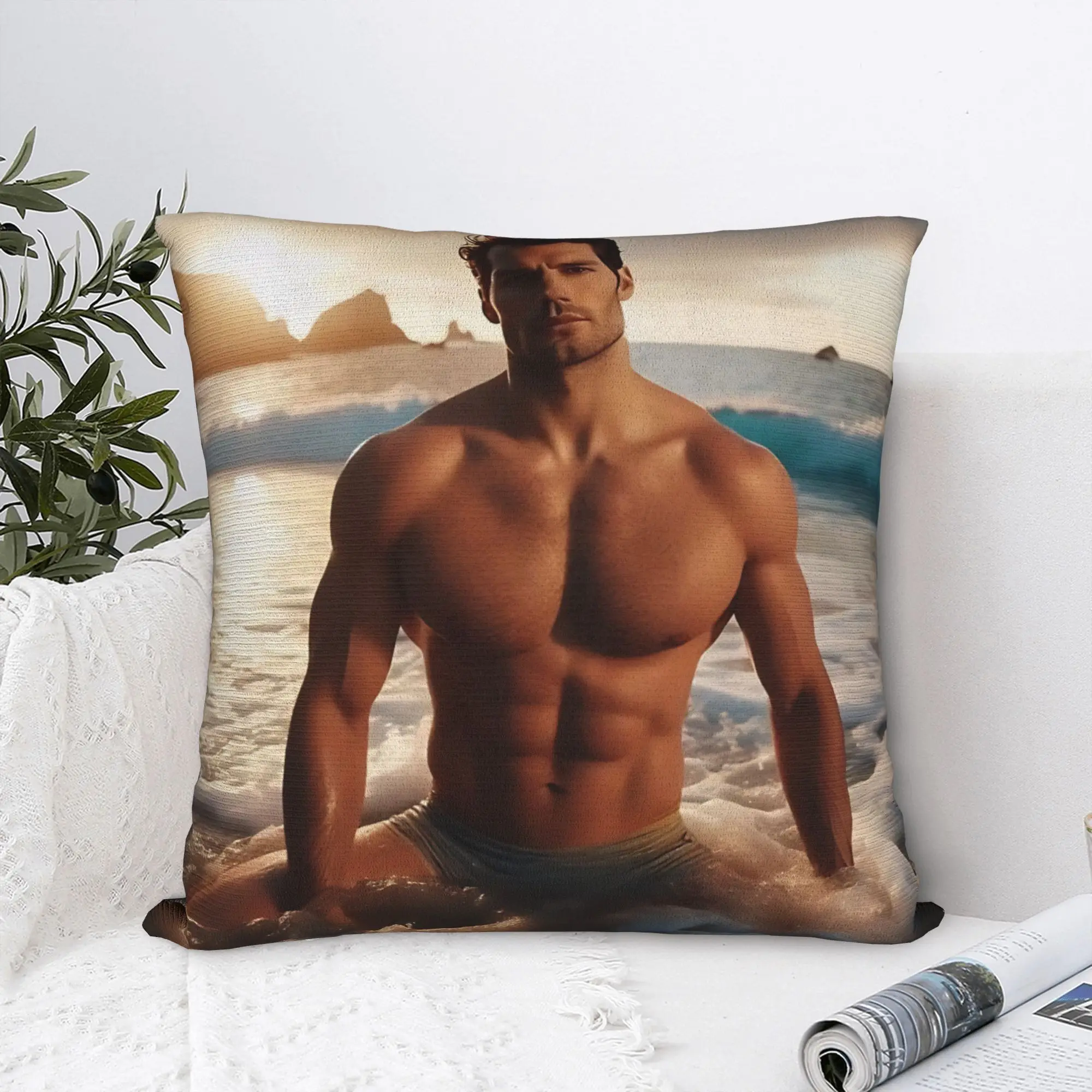 Henry cavill Pillow Cover  Funny Pillow Case For Couch Sofa Bedroom Square Pillowcases Birthday Present