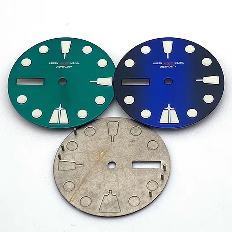 28.5mm Watch Dial Fit For NH35 NH36 4R 7S Movement Case SKX007 SKX009 SPRD 6105 Tuna Samurai Watch Case NH35 Fashion Watch Dial