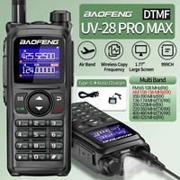 Baofeng UV-28 PRO Max Walkie Talkie 10W Multi-Band Wireless Copy Frequency Long Range Receiver Type-C AM Two Way Portable Radio