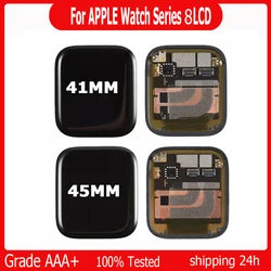 For Apple Watch Series 8 LCD Display Touch Panel Screen Assembly Digitizer 41mm 45mm For Apple watch s8 LCD Pantalla