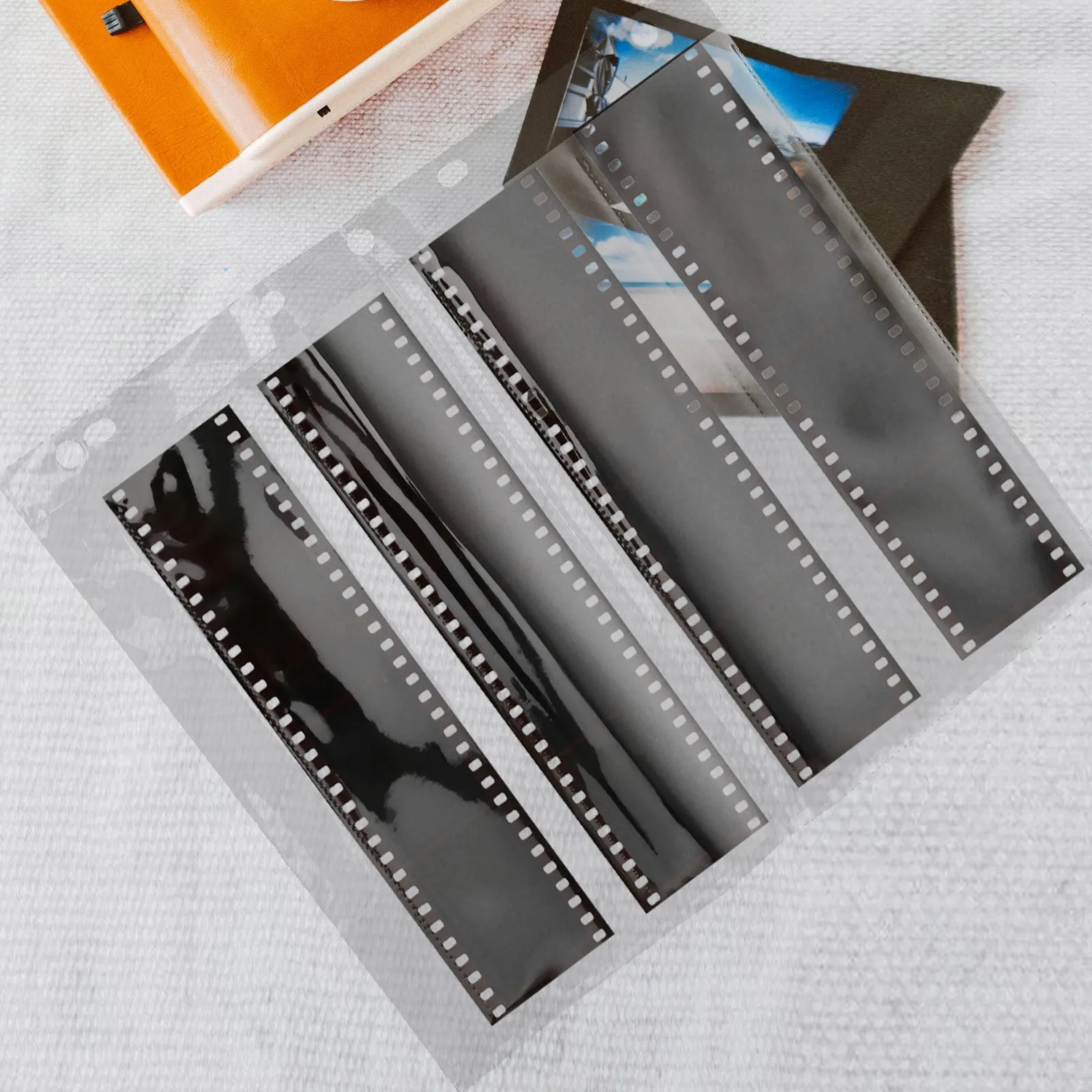 

10Pcs Negative Sleeves Waterproof Protective Photo Film Storage Pages Heavy Duty Archival Binder Sheets Organizer for Negatives