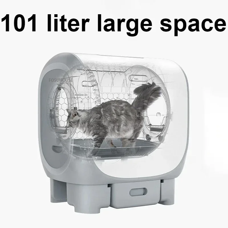 

Fully Automatic Cat Litter Box Smart Self-cleaning Cat Litter Splash-proof Pet Sandbox Closed Cats Toilet Cat Accessories f