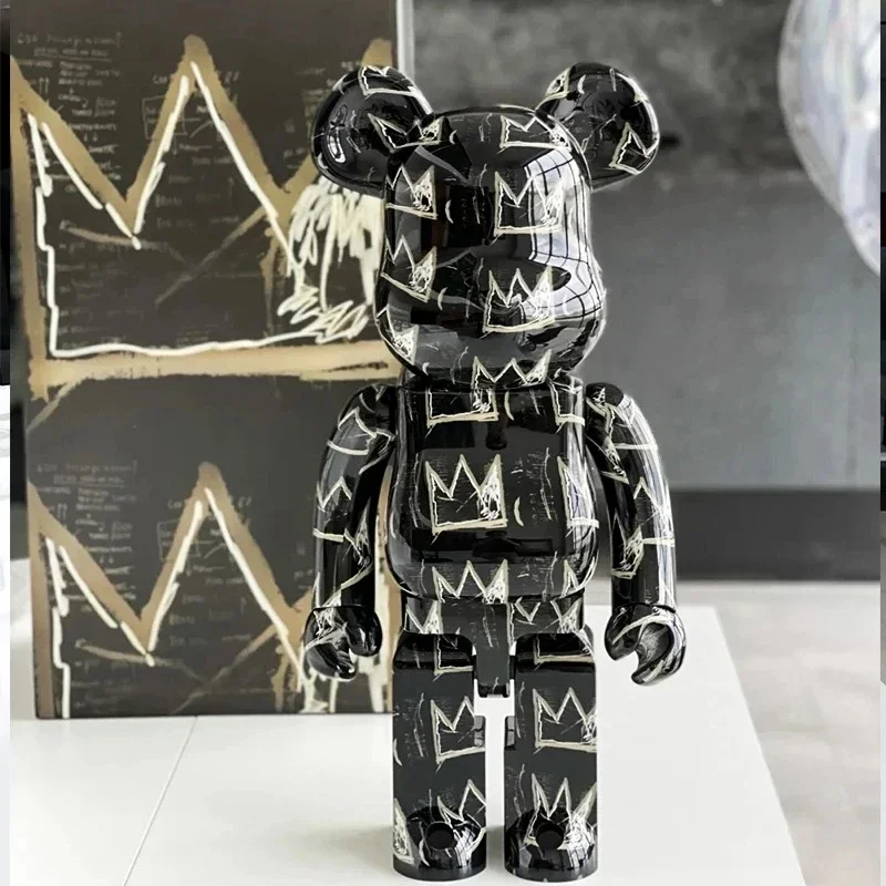 

28cm Be@rbricklys 400% Original Bearbrick Toy Jean-Michel Basquiat Brand New PVC Action Figure Collectible Art Toy Gifts