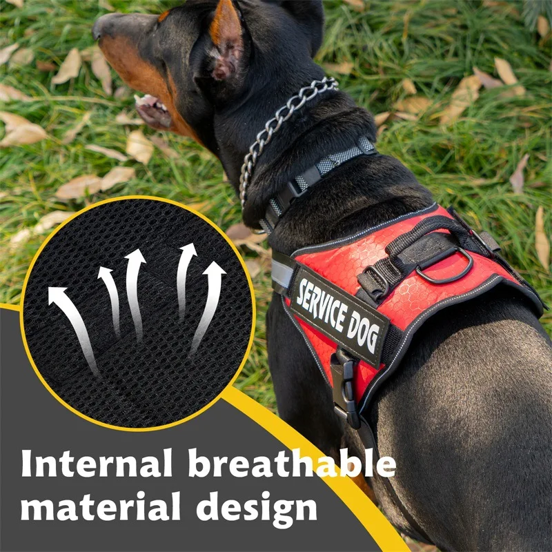 Pet Leash Reflective No Pull Comfortable Pet Chest Harness Medium and Large Dogs Explosion Proof Punch Dog Chest Strap