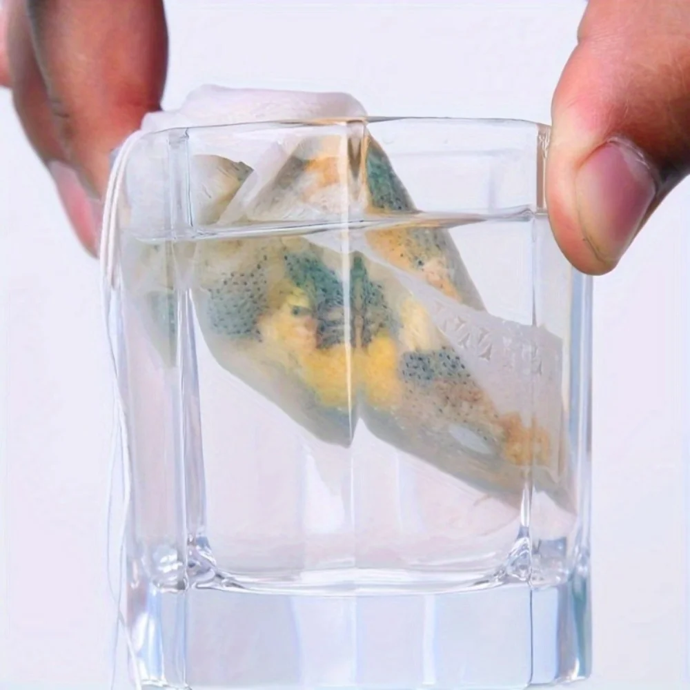 100PCS Disposable Tea Bag Filter Bags Tea Infuser Filter Bags Silk Thread Sealing Non-woven Spice Filter Bag Kitchen Accessories