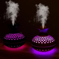 Wood Grain Mini Vase Air Humidifier USB Electric Ultrasonic Water Aroma Essential Oil Diffuser Home Room Fragrance Air Purifier 2