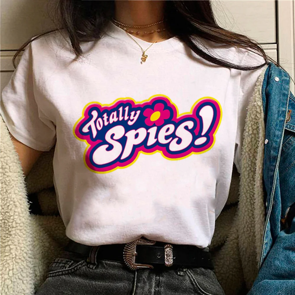 Totalmente Spies tshirt donna magliette giapponesi abbigliamento manga femminile