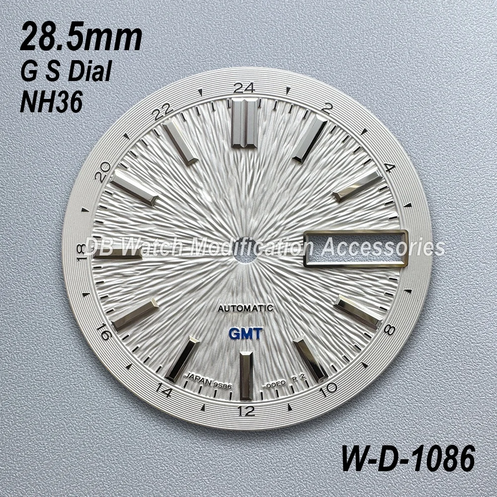 28.5mm/31mm/33mm G S Logo GMT Dial Sunburst/Matte For NH34/NH35/MH36 Movement High Quality Watch Modification Accessories