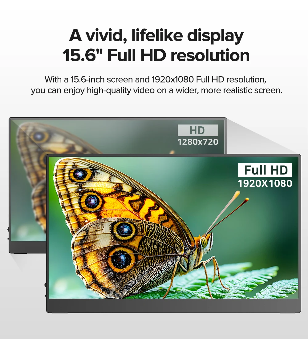 شاشة 15.6 بوصة تعمل باللمس شاشة محمولة 1920x1080P 300Nits كمبيوتر ألعاب موسع عرض السفر المحمول لمفتاح الكمبيوتر المحمول