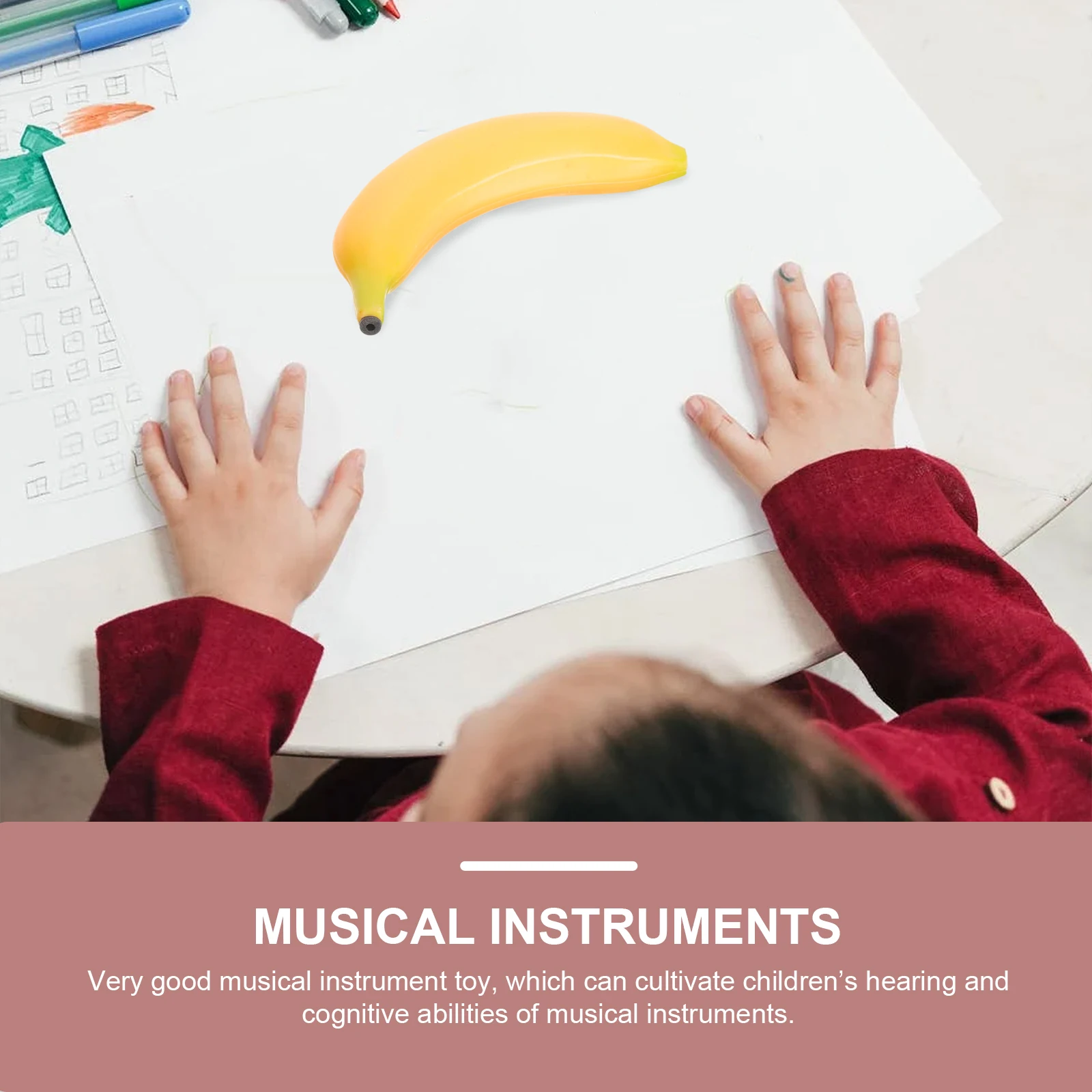 

2Pcs Musical Fruit Egg Instrument Toys Lightweight Brain Coordination Kids Gifts Birthday Holiday Percussion