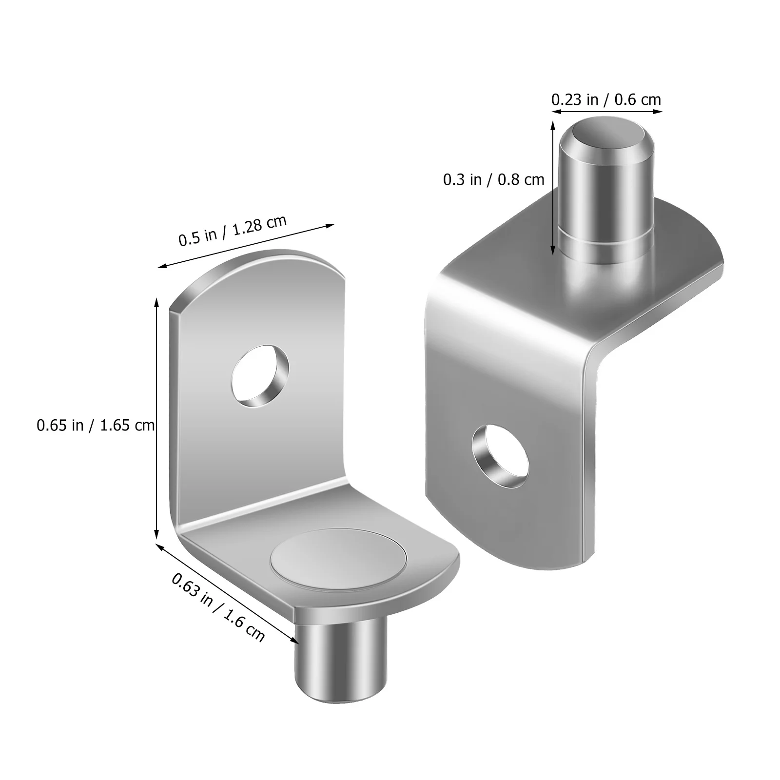 20 قطعة أوتاد دعم الرف L شكل خزانة بين قوسين أصحاب الرف الحديد لخزانة الكتب خزانة المطبخ دبابيس خزانة للأرفف #6