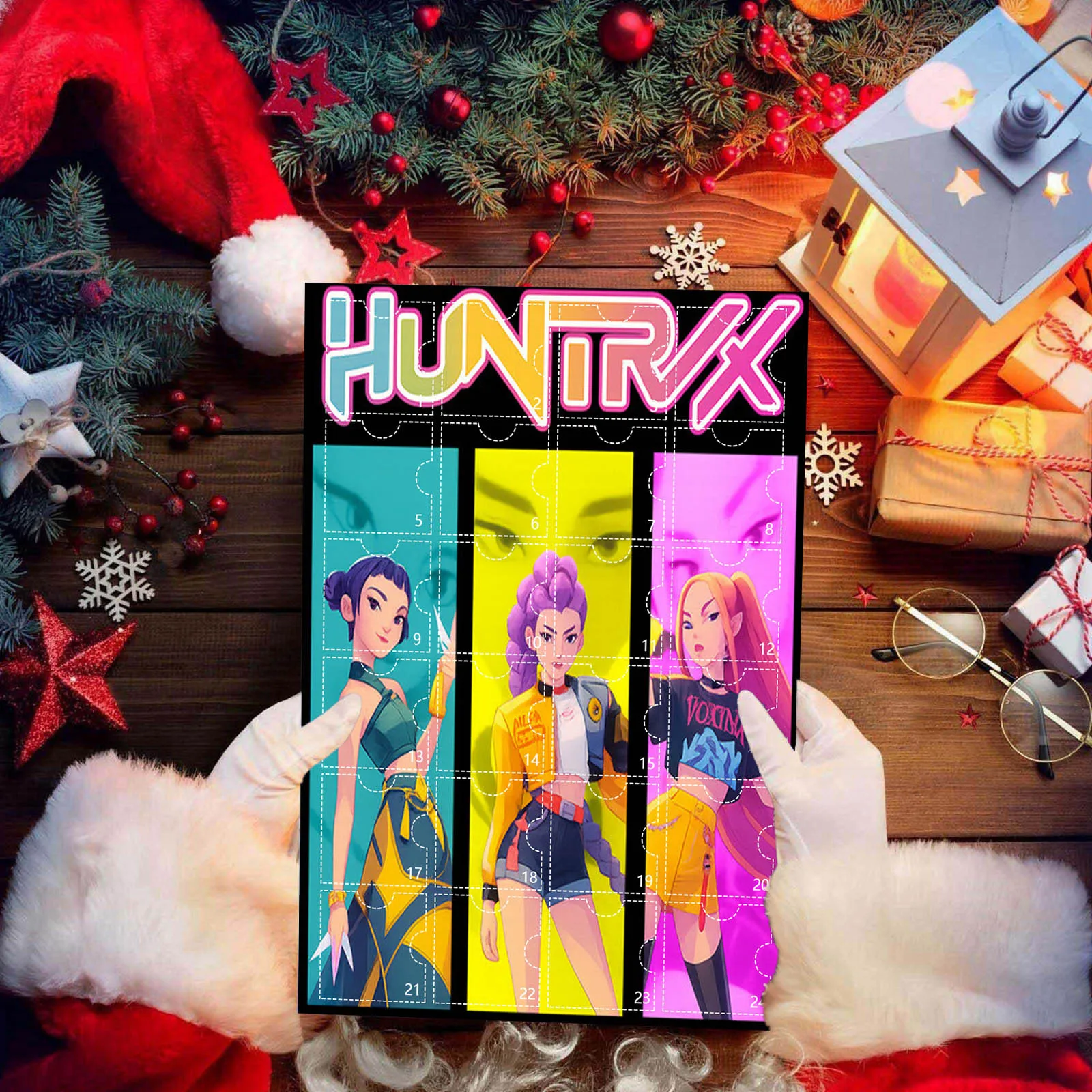 Action Figure Scene linkage KPOP Witch Hunters, Christmas Countdown Calendar Blind Box, Backpack Car Keychain Acrylic Pendant