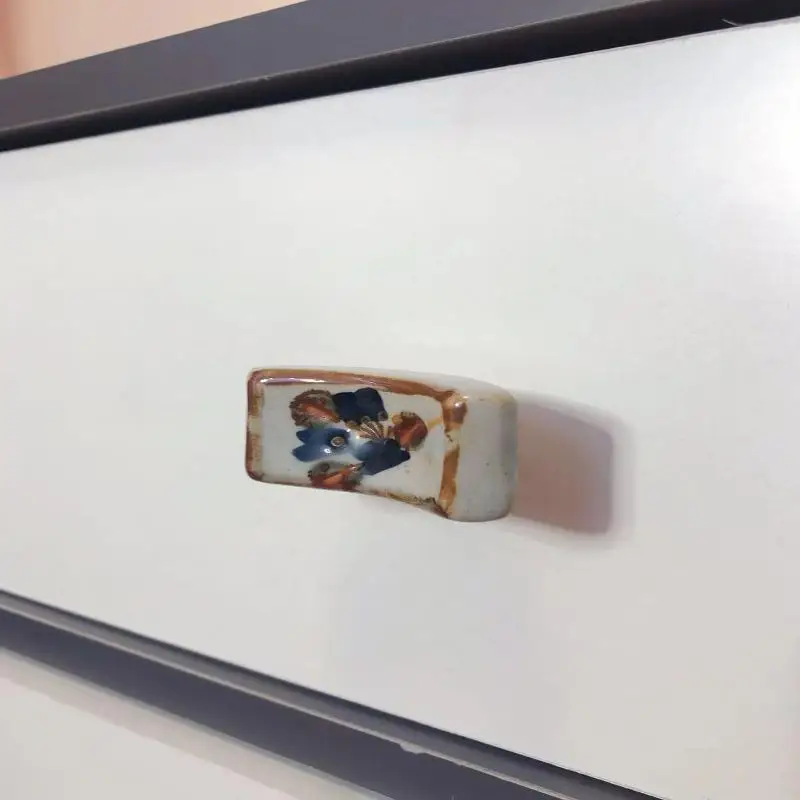 Ceramic Door Handles French Vintage Furniture Handle Cupboard Kithen Cabinet Wardrobe Drawer Closet Pulls DIY Decor