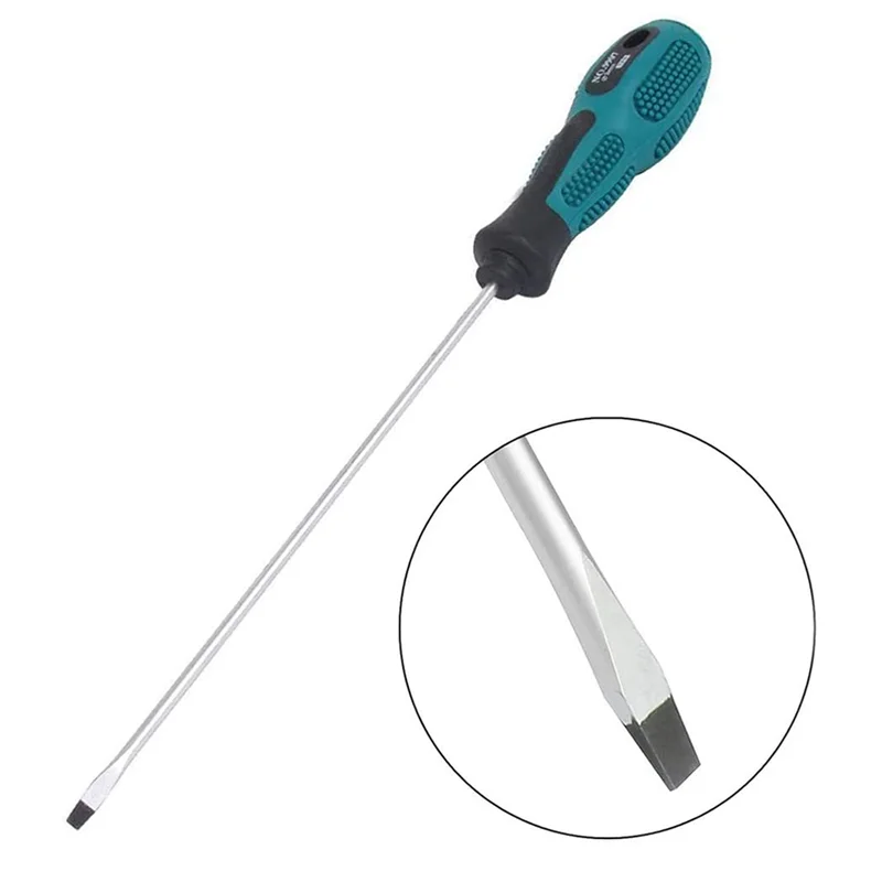 

AA49 12 Packs 12 Inches Long Slotted And Phillips Screwdriver Flat Blade Screwdriver Magnetic Screwdriver With Rubber Handle
