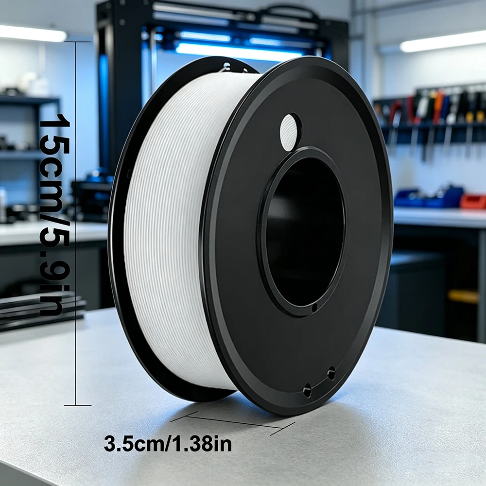 3D Printer Filament PLA White Filament 250g 1.75mm Dimension Accuracy +/- 0.03mm, 3D Printing Filament ﻿