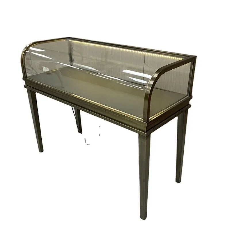 

Customize.Modern Design Glass Retail Shop Showcase Jewelry Store Display with Counter Design Vitrinas Para Panaderia Mall