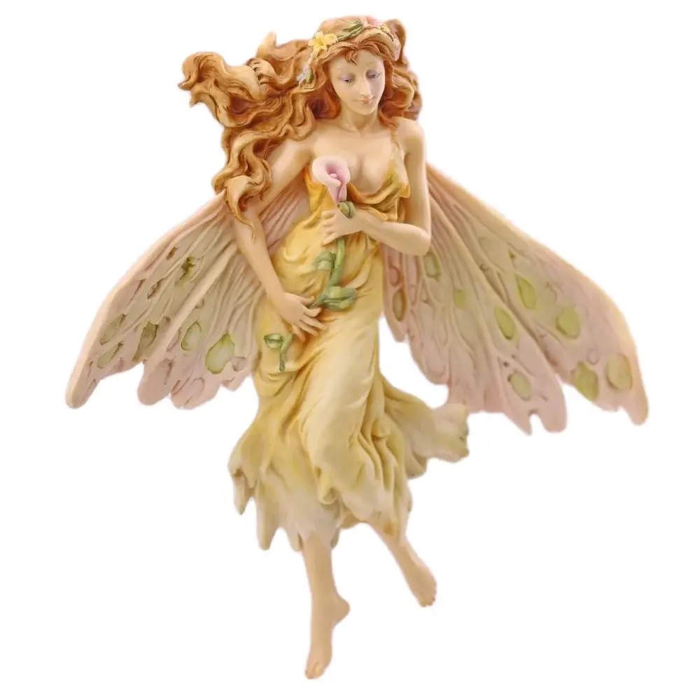 2024 New Butterfly Fairy Silicone Decorative Cake Chocolate Baking Mold Calla Lily Fairy Large DIY Wall Gypsum Resin Soap Wax