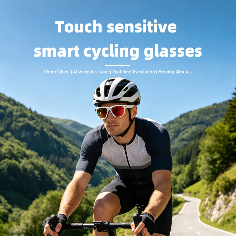 

Touch Control Polarized Smart Bluetooth Sunglasses, Voice Assistant Hands-Free Call Music Eyewear For Cycling Driving Outdoor