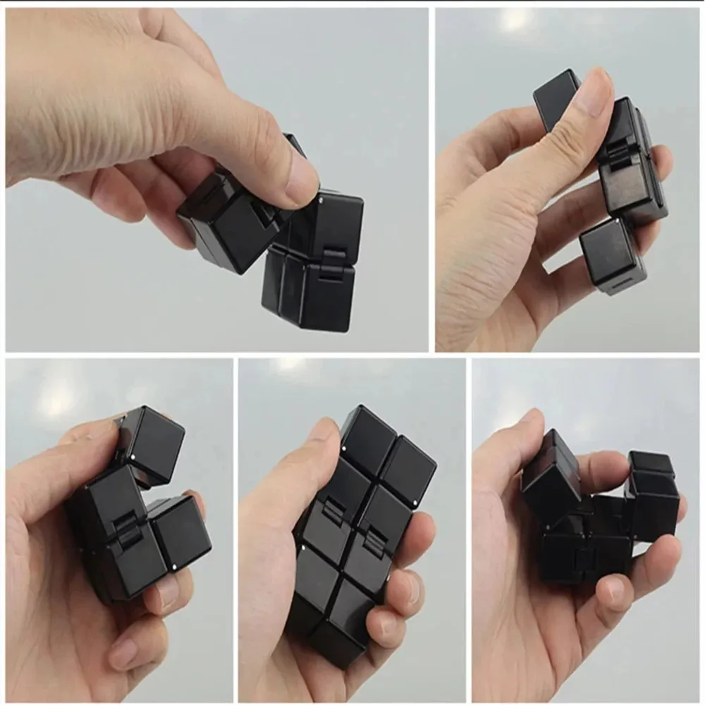 Original Neo Infinity Magic Cube Finger Toy Office Flip Cubic Puzzle Stress Relief Cube Block Educational Toy For Children Adult