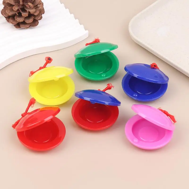 3/5/15/25 Piezas Castañuelas de Plástico, Instrumentos Orff, Accesorio de Entretenimiento para Fiestas y Festivales, Instrumento de Percusión para Cultivo del Ritmo