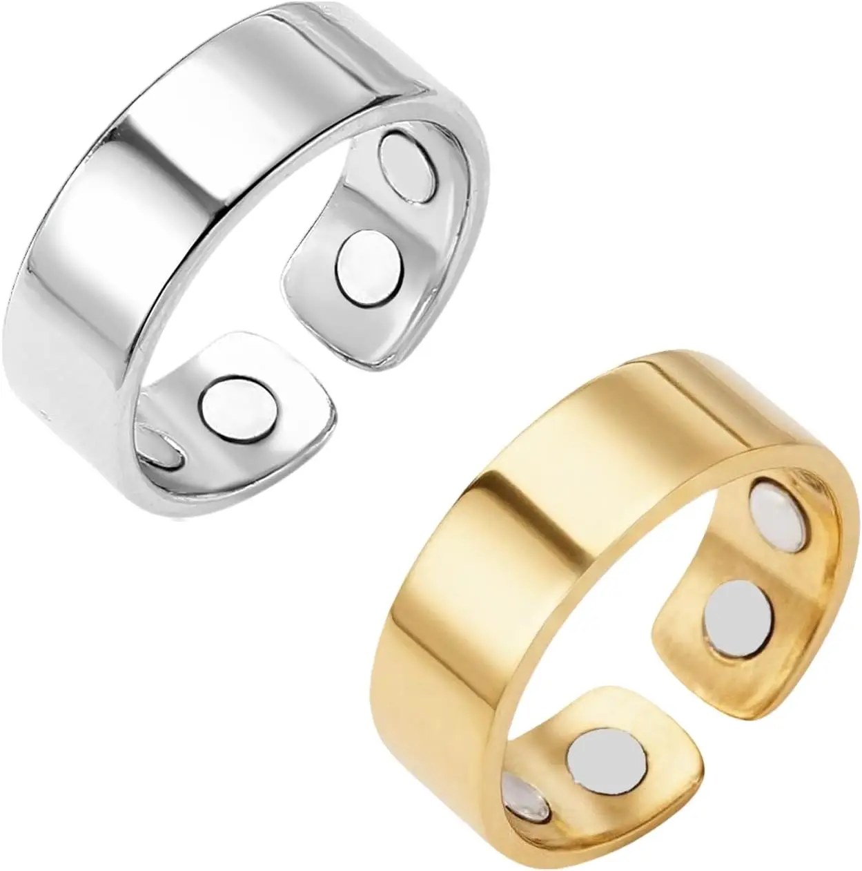 Calmi Ring Anti Snoring Ring Auvulis Migraine Rings Titanium Ion Magtherapy Lymphatic Drainage Therapy Rings For Women Men