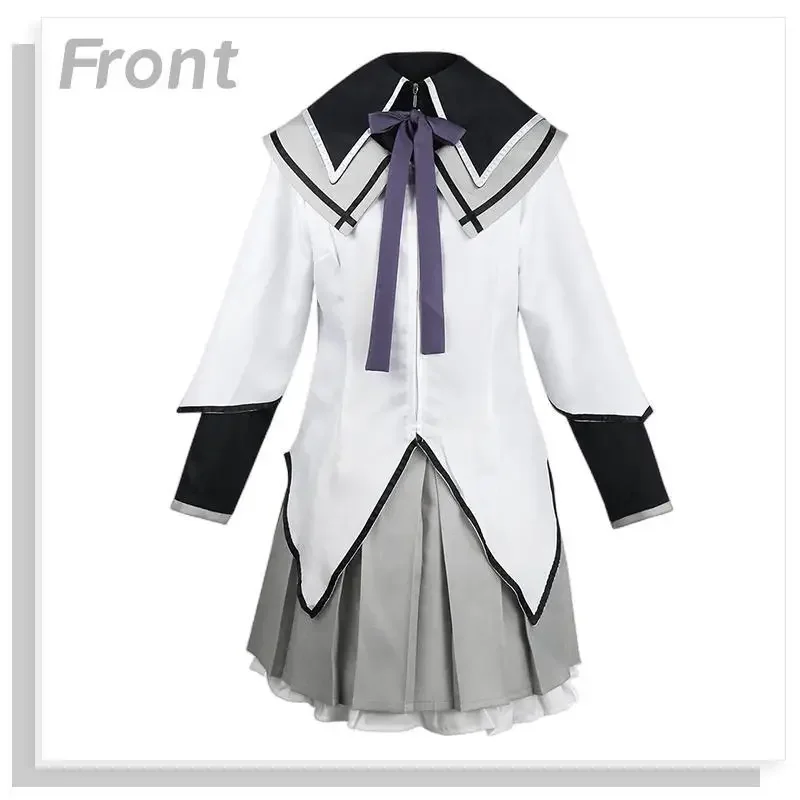 Akemi Homura Cosplay Skirt Anime Magical Girl Puella Magi Cosplay Costume Fighting Uniform Wig Suit Halloween Costumes for Women