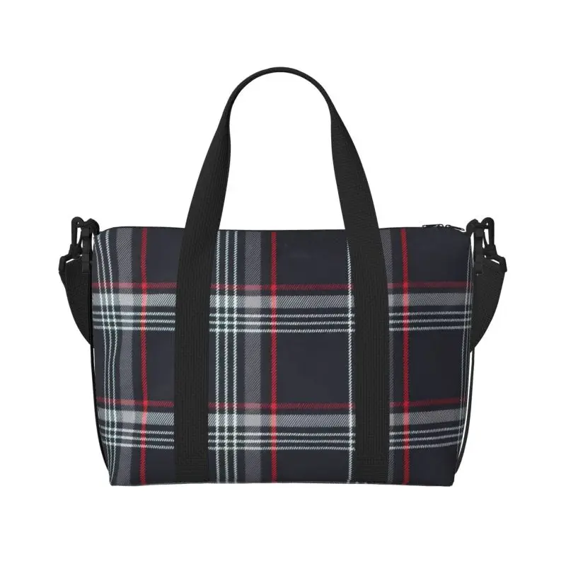 

GTI Tartan Plaid Print Travel Duffel Bags Unisex Waterproof Foldable Carry on Luggage Bag Portable Lightweight Durable Handbag