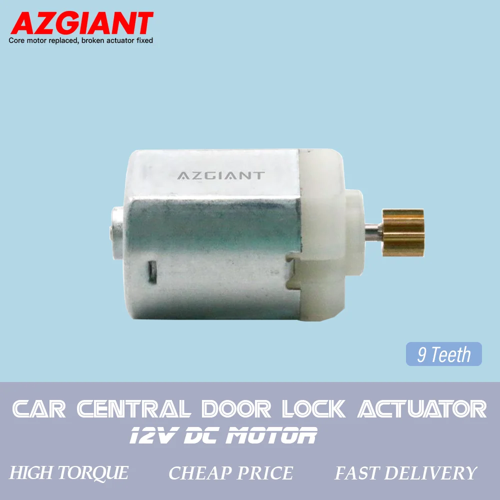 

AZGIANT 1-5pcs 9Teeth 8J2837015E For Audi Q7 TT Vehicle Central Door Lock Actuator 12V DC Motor Engine Repair