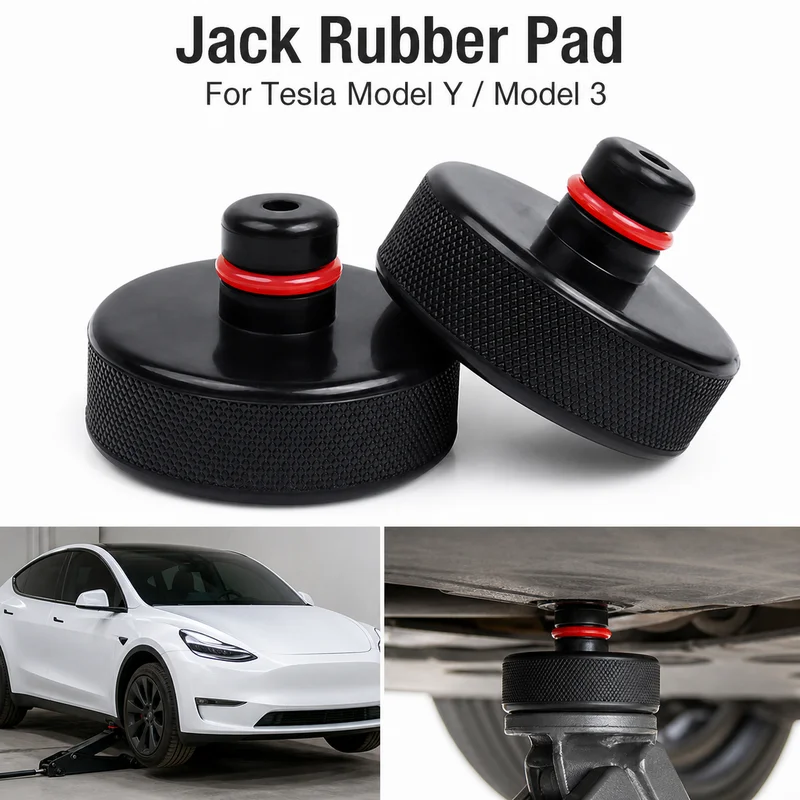 For Tesla Model Y 3 Chassis Jack Rubber Pad Shock Absorber Cushion Bumper Spacer Accessories Set for Car Maintenance