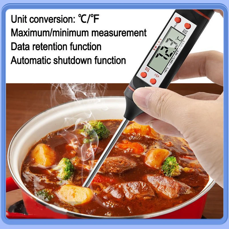 Youpin-termómetro Digital con Sensor de temperatura para cocina, medidor de temperatura de alimentos para barbacoa, crema de carne, líquido, herramienta de termopar para horno