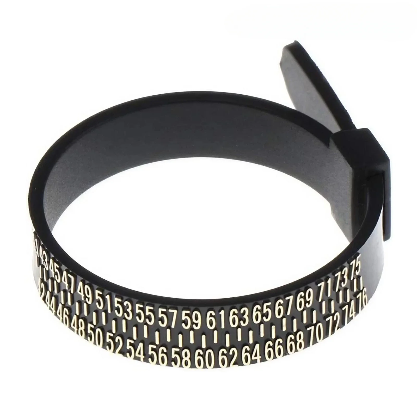 Ring Sizer Tool US EU Size Guide Weiß Schwarz Ehering Finger Gauge für die Schmuckherstellung Messung – Detail 9