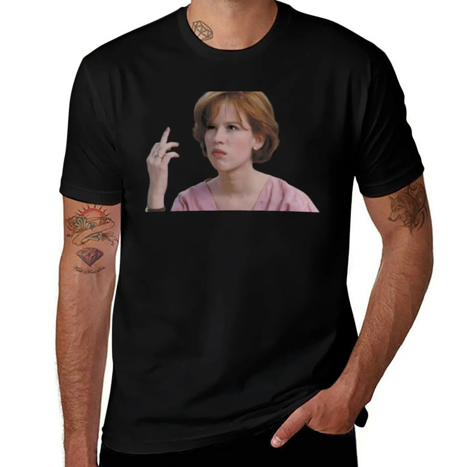 molly ringwald breakfast club T-Shirt Regular Fit Plain Tee Shirt