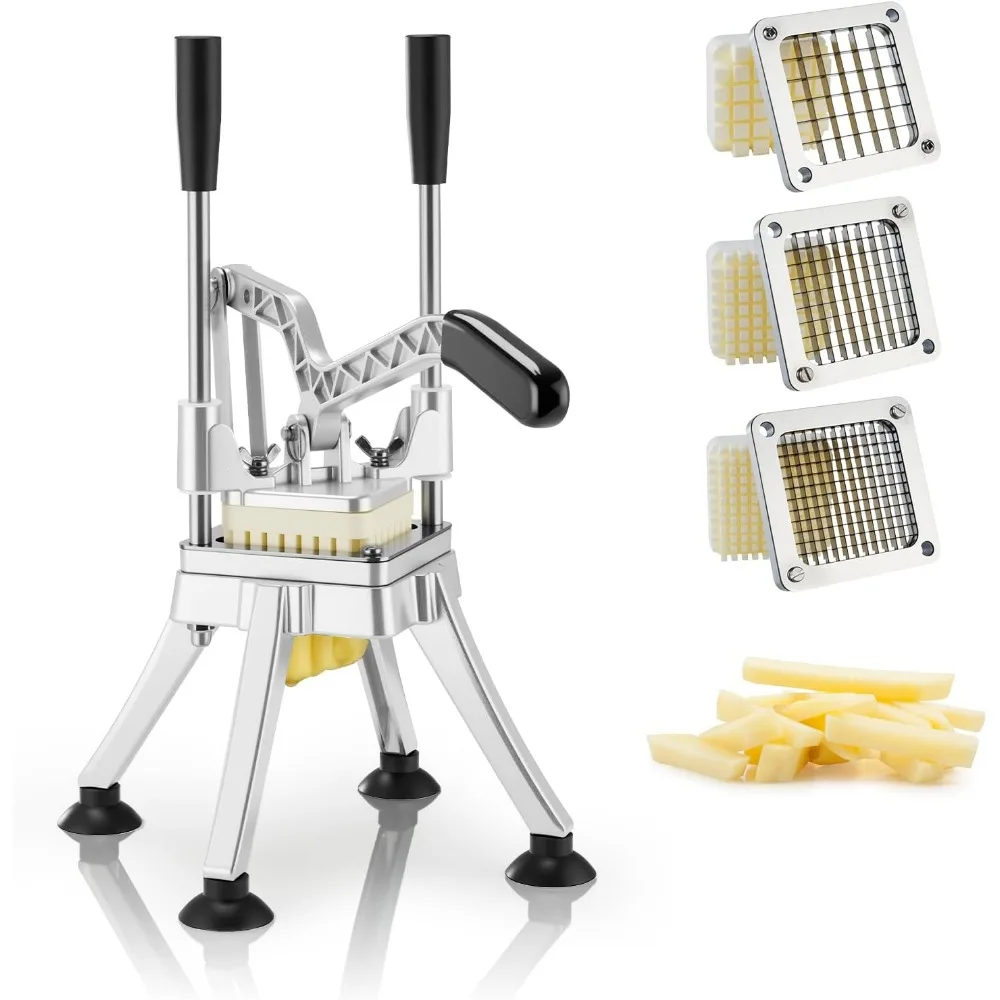 

Stainless Steel Vegetable Chopper with 3 Blades for Home and Restaurant Kitchen Use