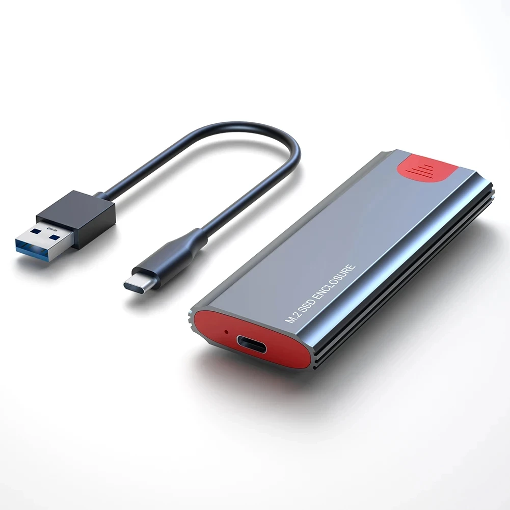 M2 SSD-behuizing M.2 NVMe SATA SSD-behuizingsadapter 10 Gbps USB 3.2 Gen2 USB C externe behuizing Ondersteunt M en B en B&M-sleutels