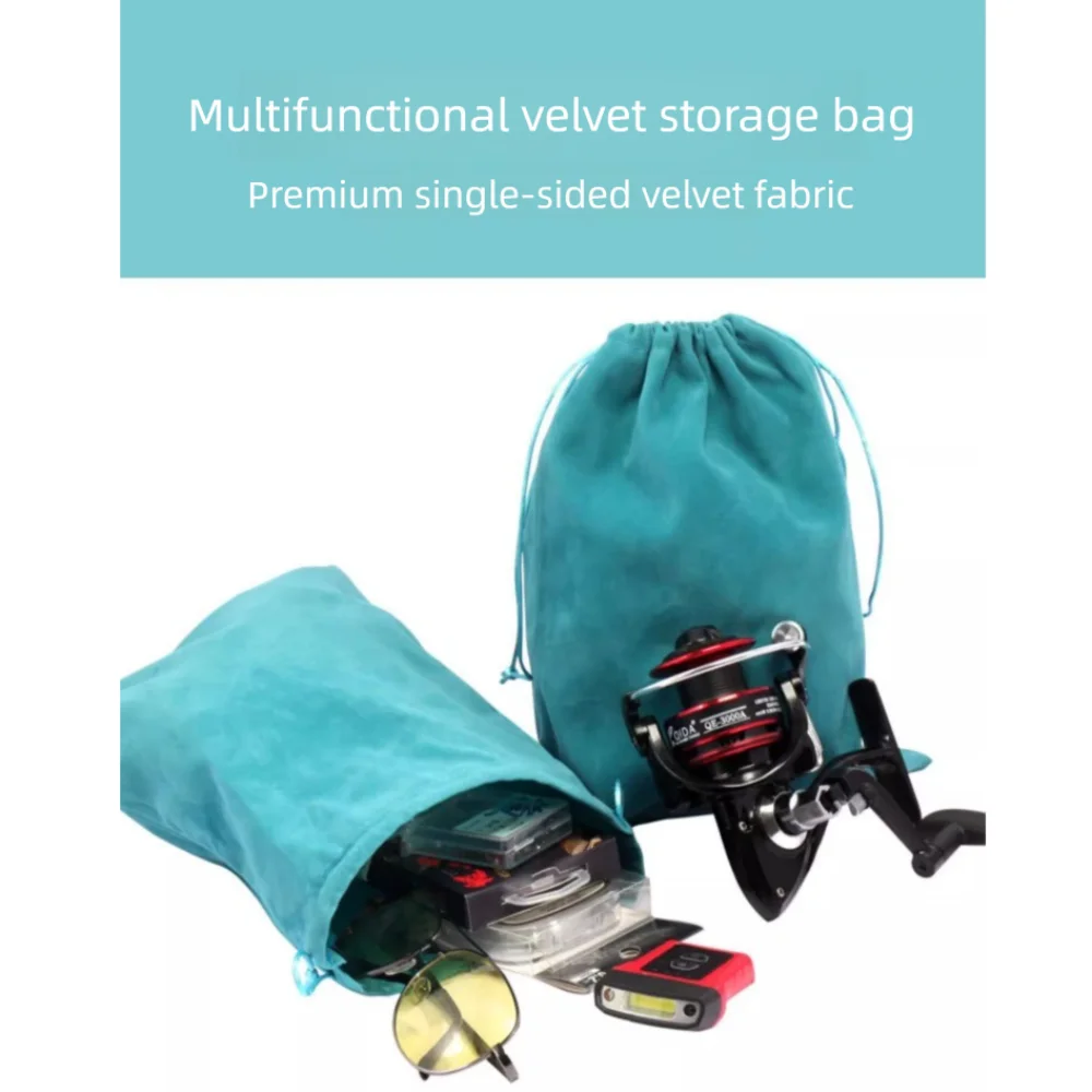 

Storage Bag Portable Fishing Tackle Accessories Drawstring S M L Fishing Reel Bag Wheel Storage Reel Protect Bag Travel