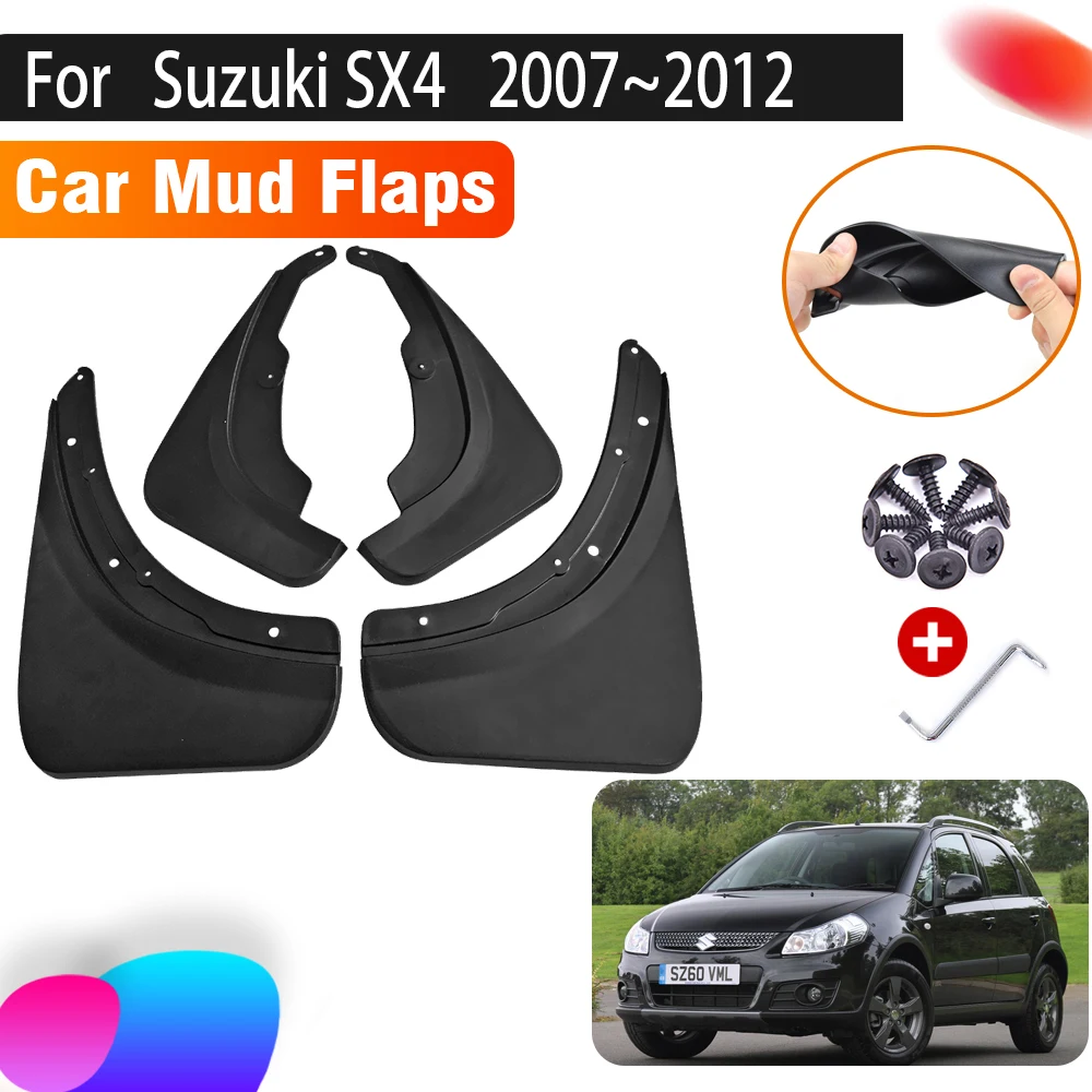 

4x Car Mudguards For Suzuki SX4 Neo Baleno Fiat Sedici GY EY RW 2007~2013 Auto Mud Guard Flaps Mudflap Fender Car Accessories