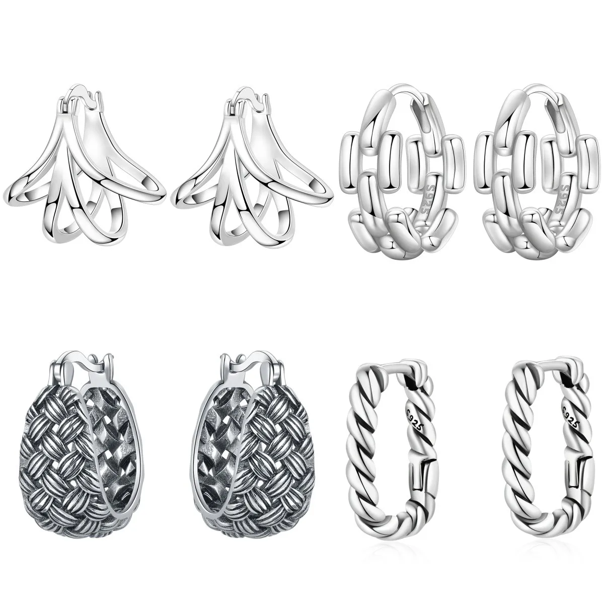

Orstarry S925 Sterling Silver Earrings Versatile Unique and Minimalist Earrings For Women Birthday Gift Fine Jewelry﻿