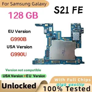 Bilashmart 100% Working Logic Board Samsung Galaxy S21 FE G990U G990B Motherboard Unlocked with Chips Clean Google Lock Mainboard