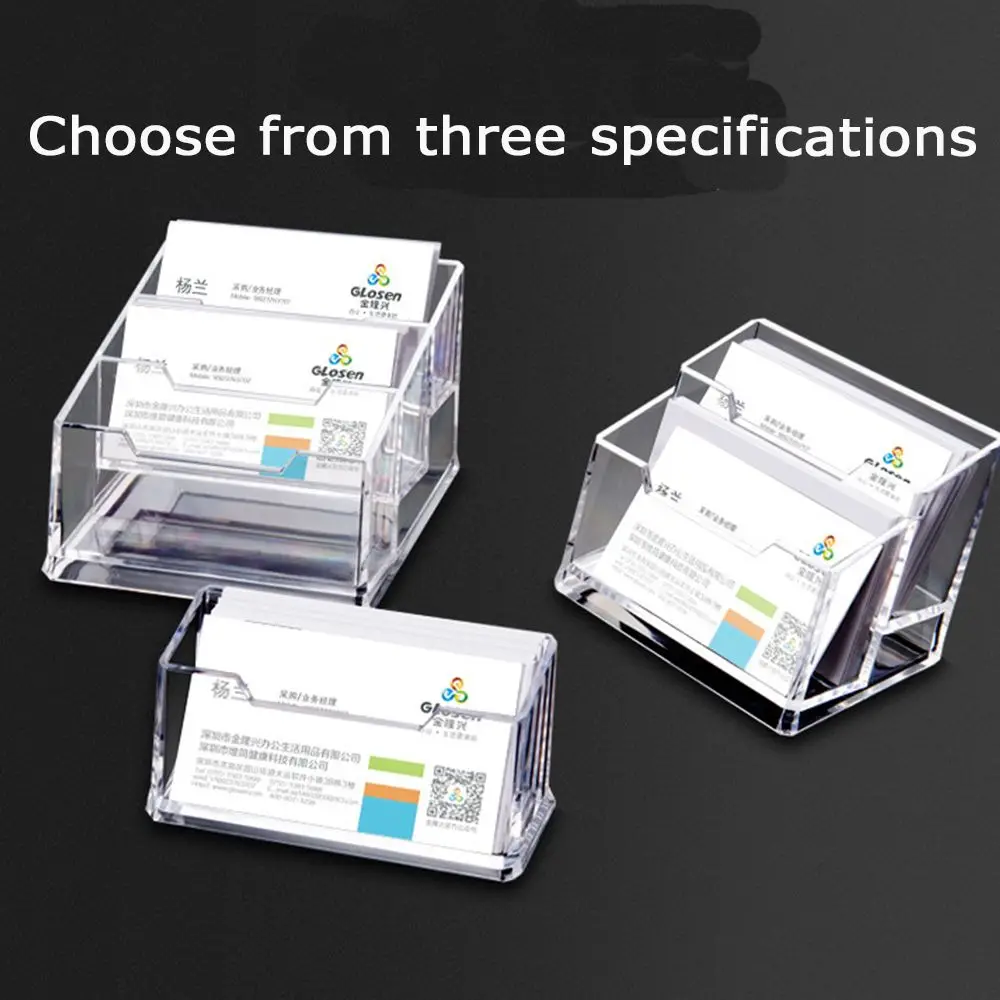 

Supplies Table Organizer Desktop Decoration Cards Display Stand Card Display Shelf Business Card Container Name Card Rack