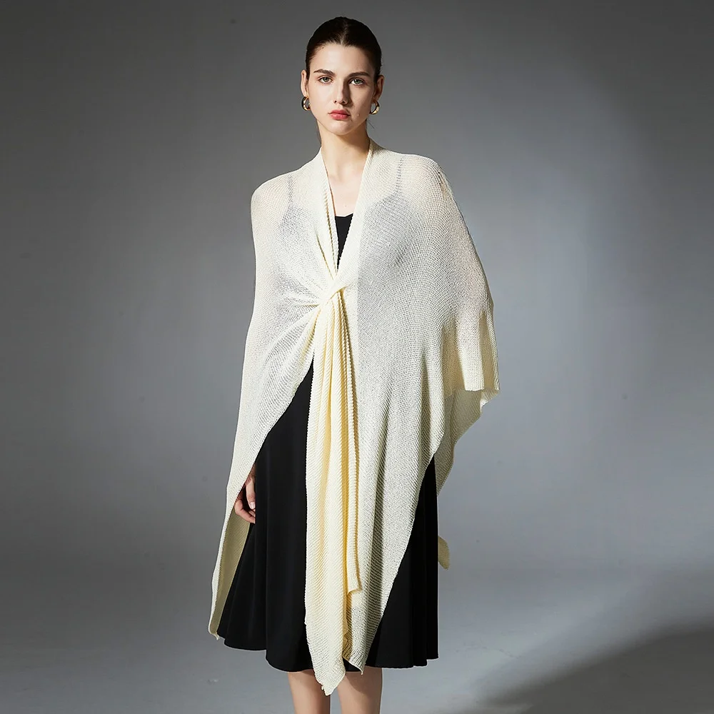 Premium Anti-Ball Sweater 2026 New Spring Summer Thin Knitted Pure Color Shawl Outerwear Warm Stylish Casual Pants for Women