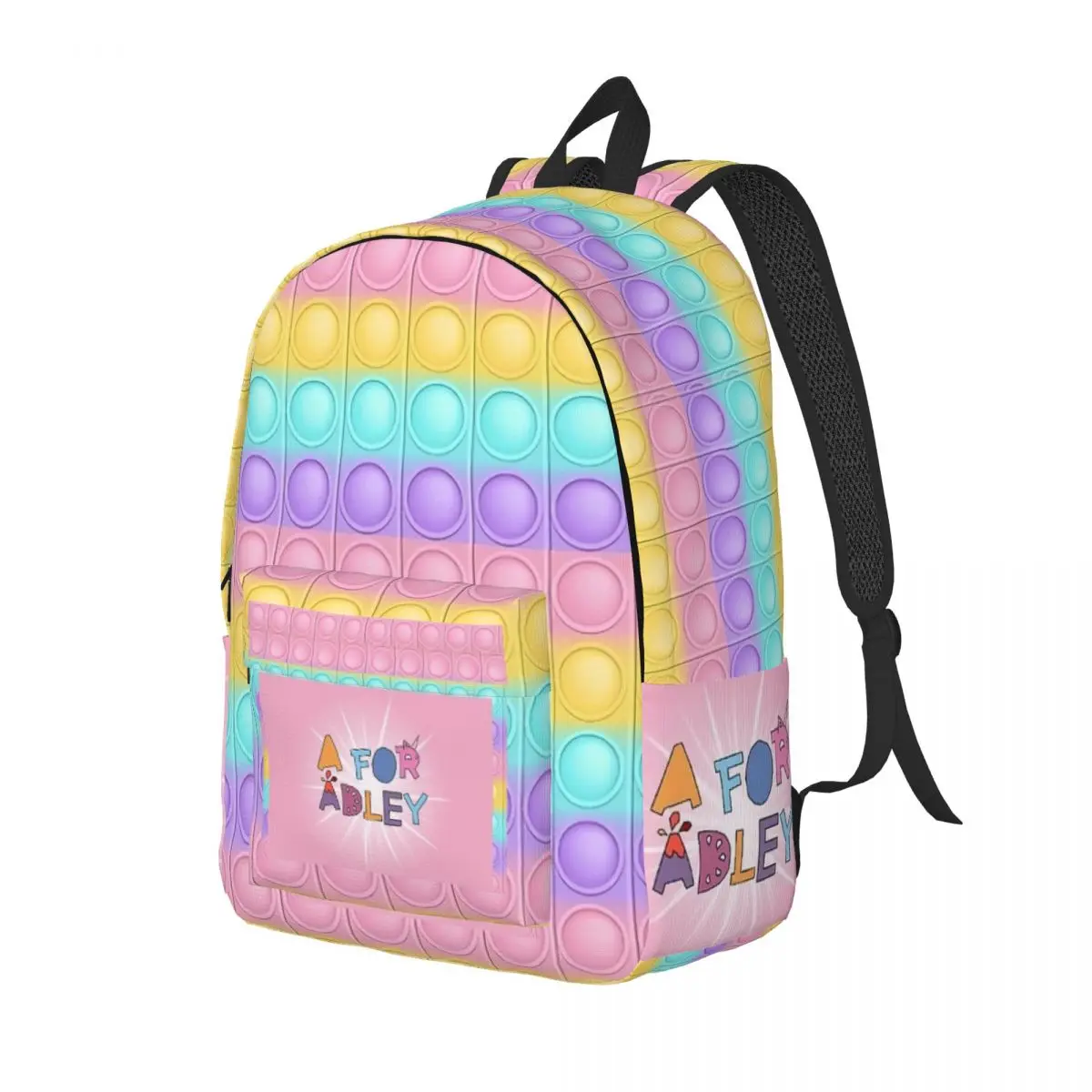 Popit A For Adley Back To School Backpack for Preschool Primary School Student Bookbag Boy Girl Kids Daypack Durable