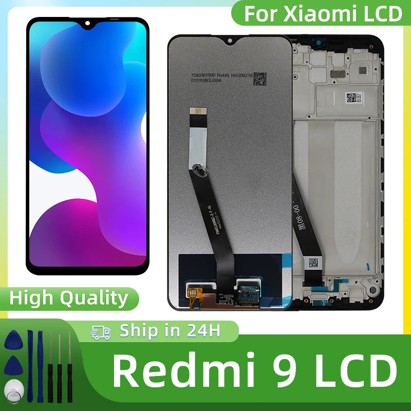 tela-lcd-ips-de-653-polegadas-para-xiaomi-redmi-9-conjunto-de-tela-sensivel-ao-toque-e-digitalizador-para-xiaomi-redmi-9-m2004j19g-pecas-de-reposicao-para-lcd