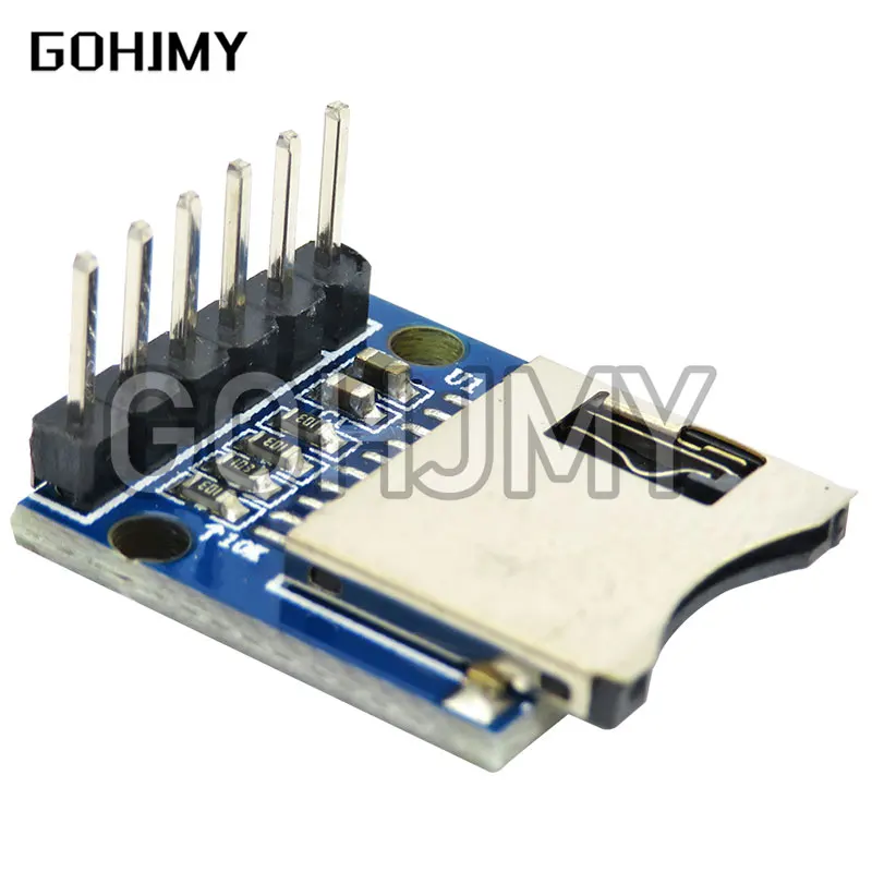 Micro SD Storage Expansion Board Mini TF, Módulo de Proteção de Memória com Pinos, 1Pc