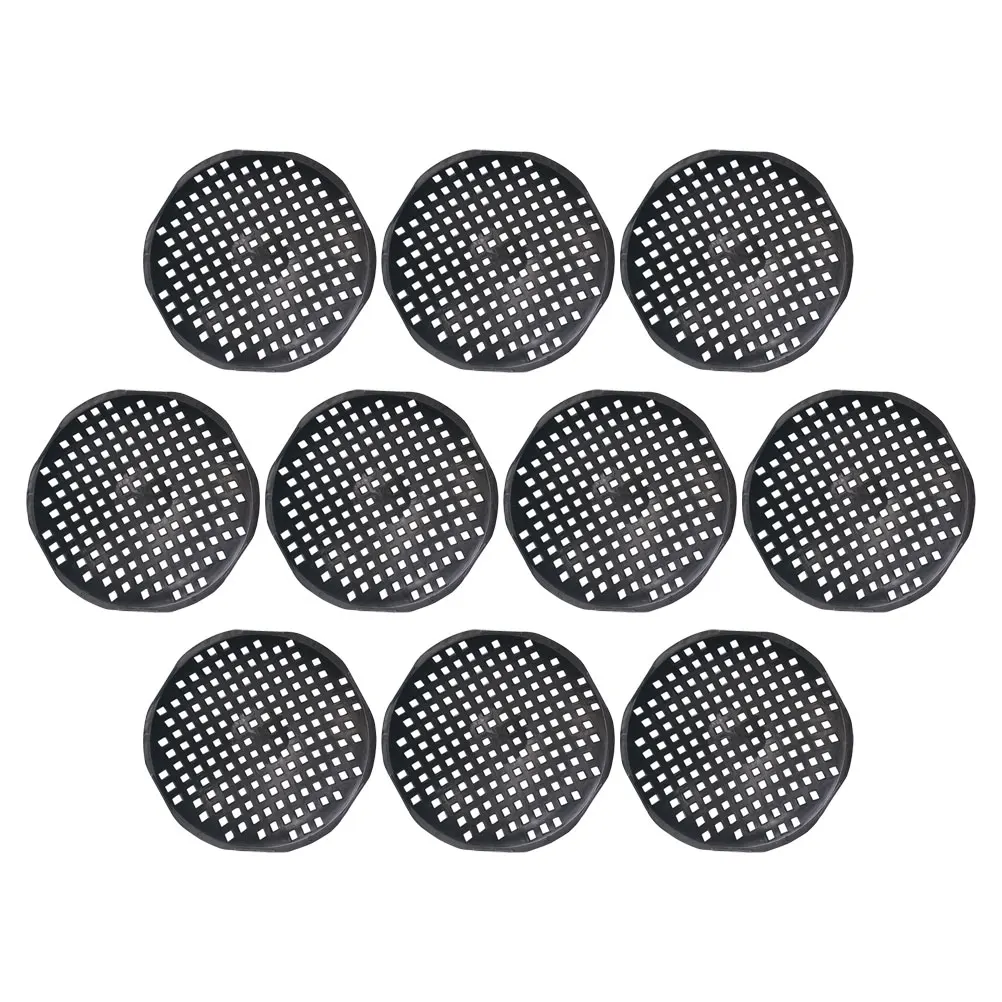 

10pcs Flowerpot Bottom Mat Black Bonsai Drainage Pad Plant Pot Hole Spacer Planter Mesh Succulent Base Accessories