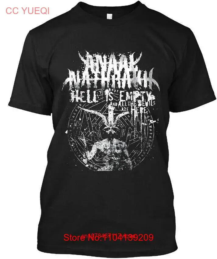 NWT Anaal Nathrakh Hell Is Empty British Extreme Metal Music Art T Shirt S 4XL long or short sleeves