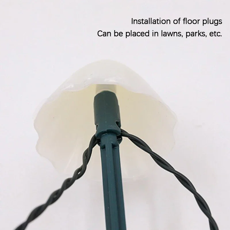 LED Solar Mushroom Lights String Set Of 10/20Pcs 8 Modes Lawn Fairy Lights Outdoor Garden Patio Path Landscape Decoration Lamps