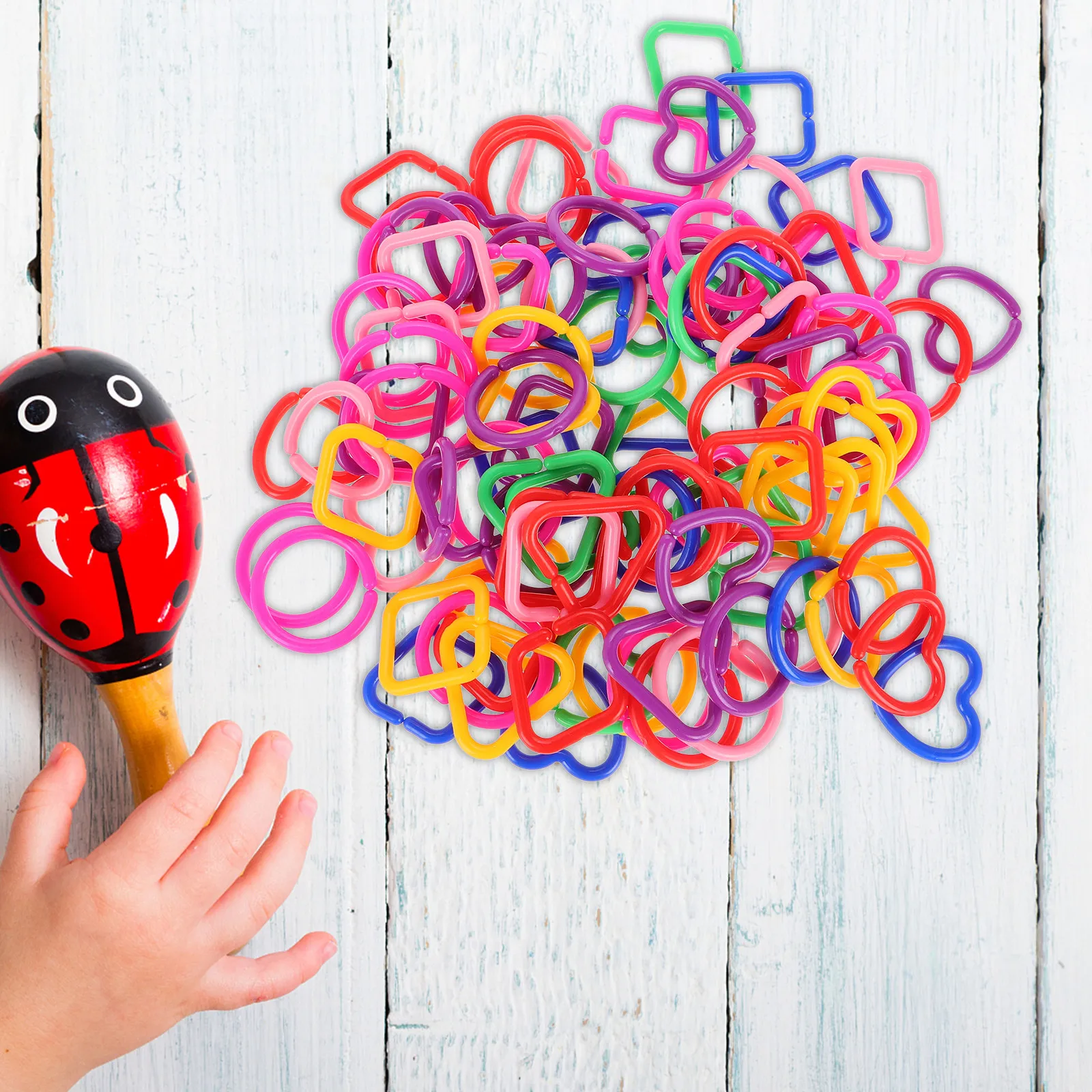 100pcs-geometric-linking-chain-rings-plastic-diy-math-links-for-infant-early-education-fine-motor-skills-classroom-home