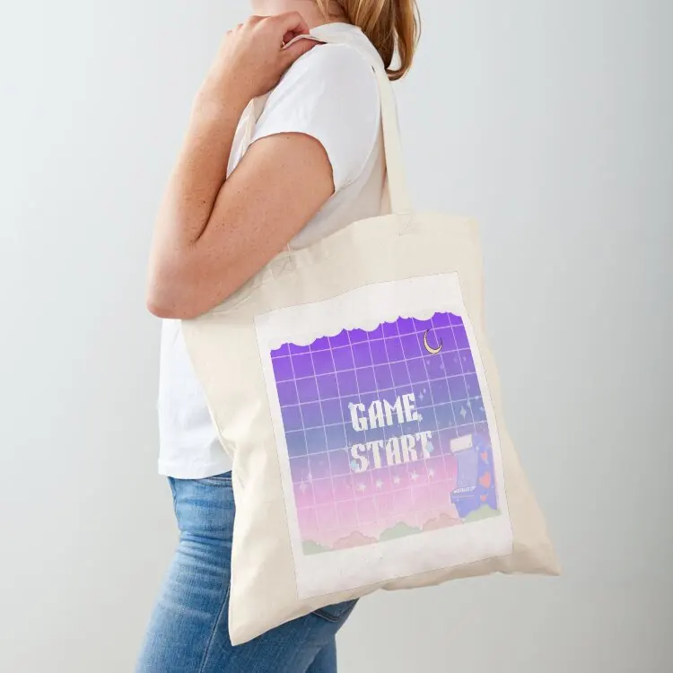 

Game start! Tote Bag Shopper bag custom canvas bag shopping bags foldable Gift